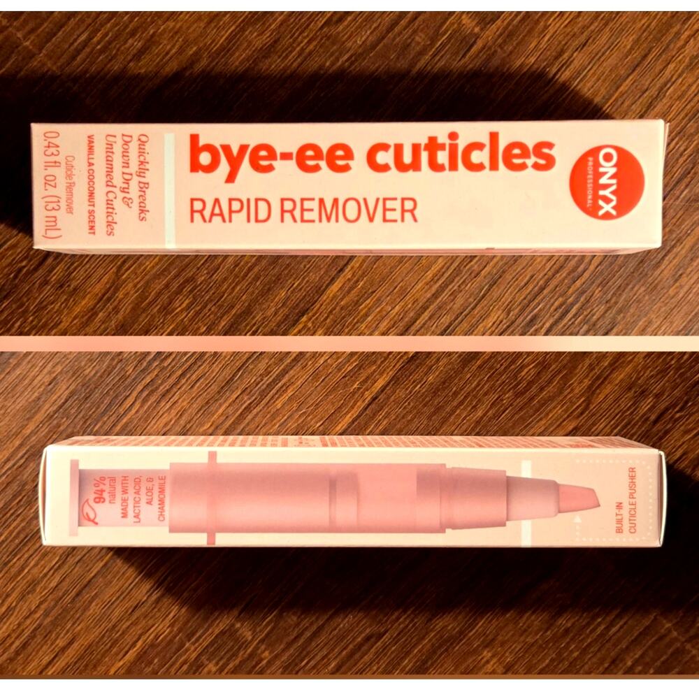 2 Two Full Size 3.4 fl oz Unopened Onyx Bye-ee Cuticles Rapid Remover